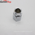 GutenTop High Quality google China Yuhuan factory manufacturer chrome plated brass cp extension nipple,reducing pipe nipple